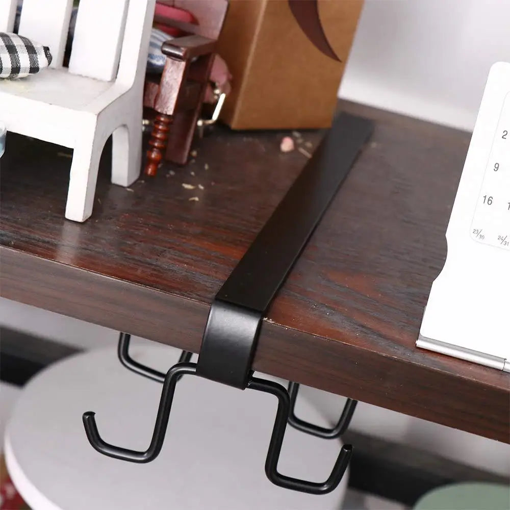 1 PCS Multifunctional Kitchen Organizer High Quality Double-row Cabinet Hook Durable Hanging Cup Holder