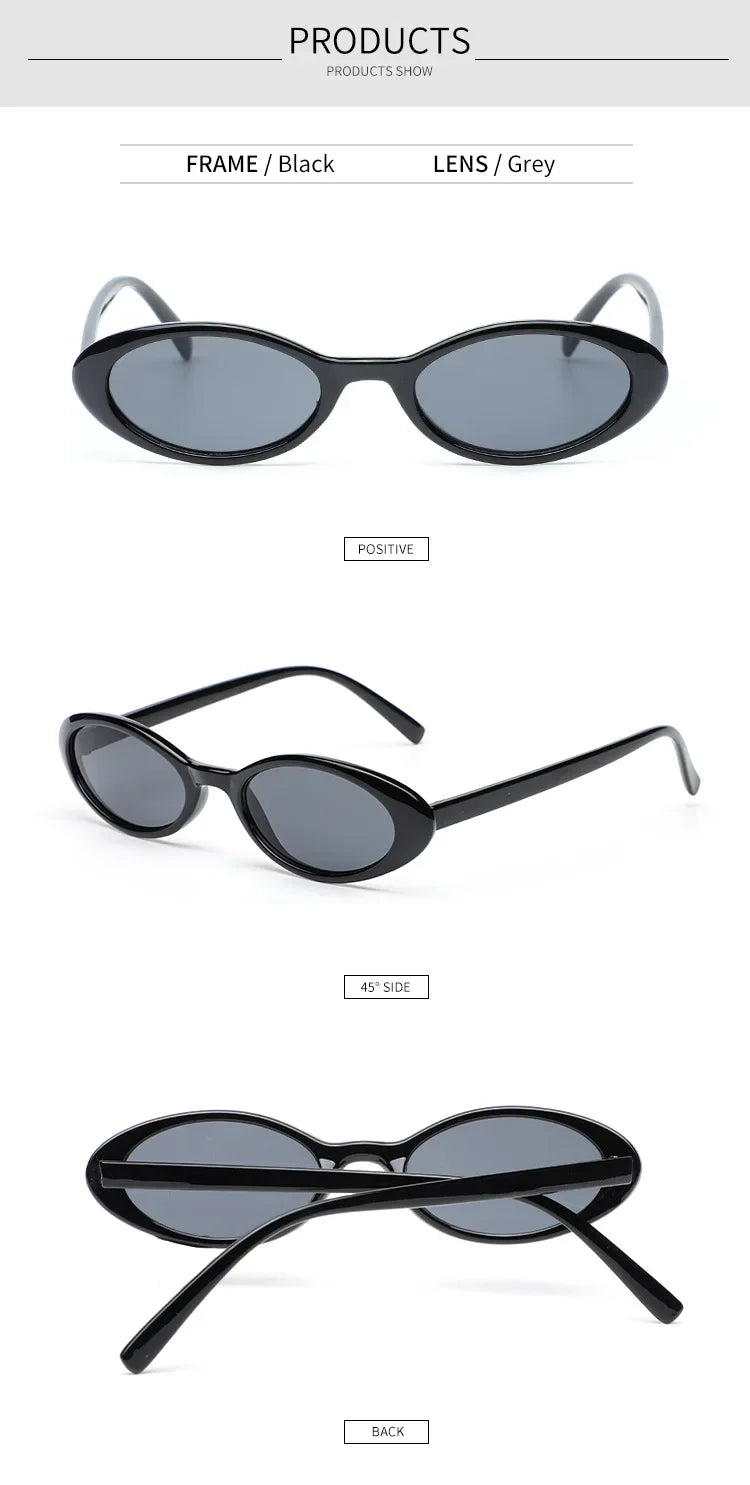 Vintage Oval Sunglasses 2025 Men Luxury Brand Designer Small Oval Sun Glasses Retro Fashion Women Sun Glasses Oculus