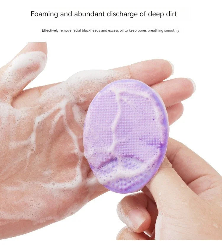 Silicone Face Scrubber Facial Cleansing Brush Face Exfoliator Blackhead Acne Face Wash Brush for Deep Cleaning Skin Care