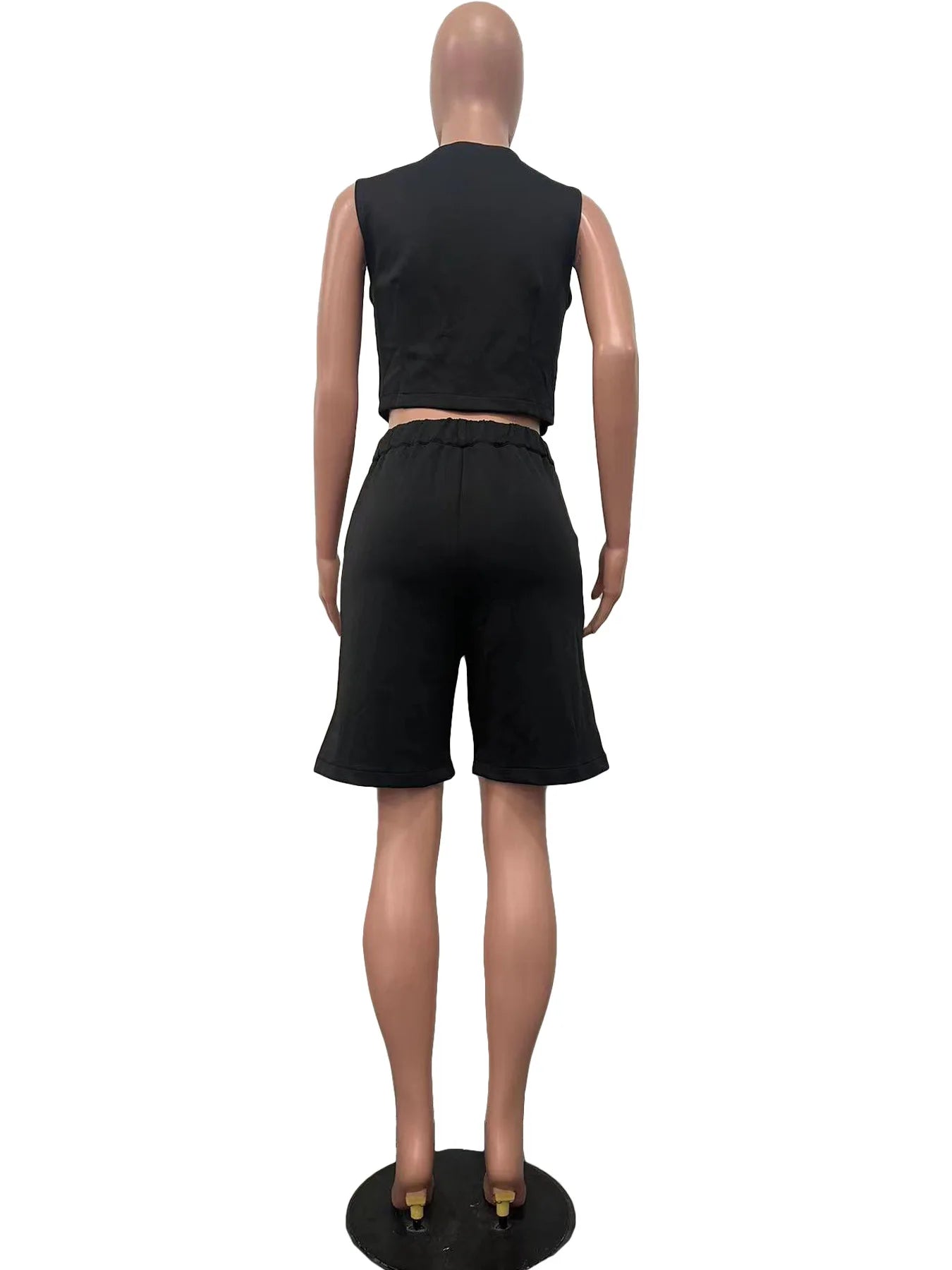 Shorts Pant Set Women Two Piece Sets V Neck Sleeveless Vests Tops Short Pants High Waist Y2k Streetwear Casual Solid 2026
