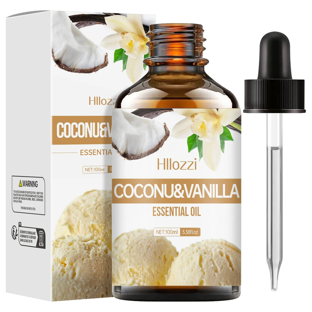 Coconut Vanilla Essential Oil Long-lasting Fragrance Aromatherapy Skin Care Hair Care All Skin Types