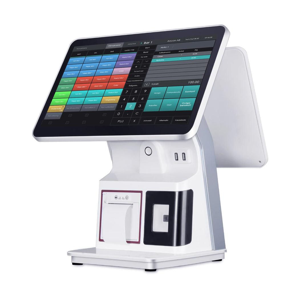 Full-Function All-in-One Touch Screen POS System Premium Cash Register Hardware Machine