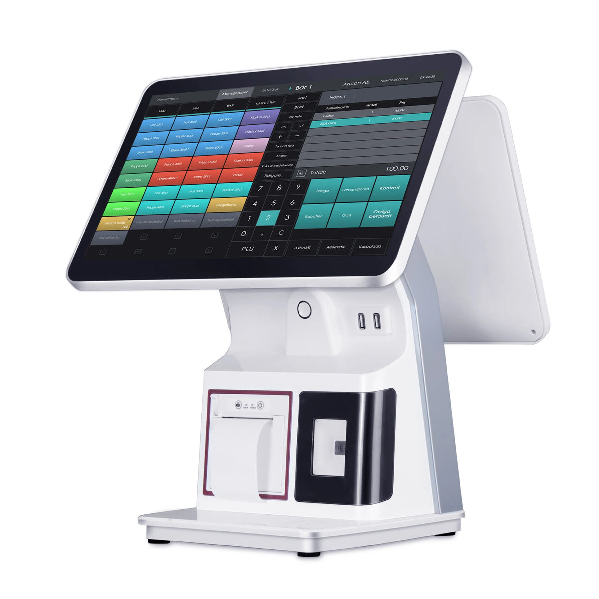 Full-Function All-in-One Touch Screen POS System Premium Cash Register Hardware Machine