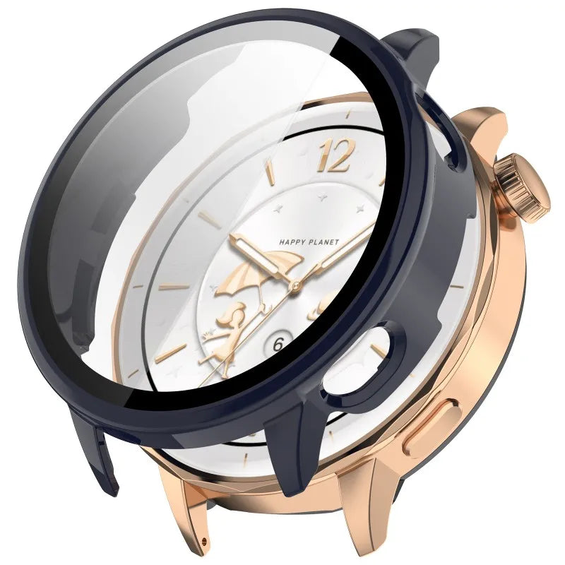 PC+Tempered Glass Case for Oneplus Watch 3 43MM Samrt Watch Bumper Protective Cover Protector for OPPO X2 Mini Shell Accessorie