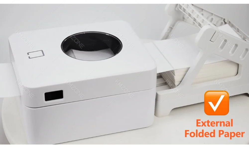  4X6 inch Thermal Label Maker Desktop Shipping Label Printer USB/Bluetooth Compatible with iPhone Android Windows