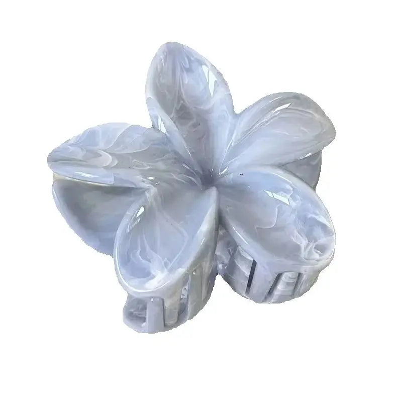 New Frangipani Fresh and Sweet Egg Flower Back of Head Disc Hair Shark Clip Hair Ornament Claw Hair Clips for Women
