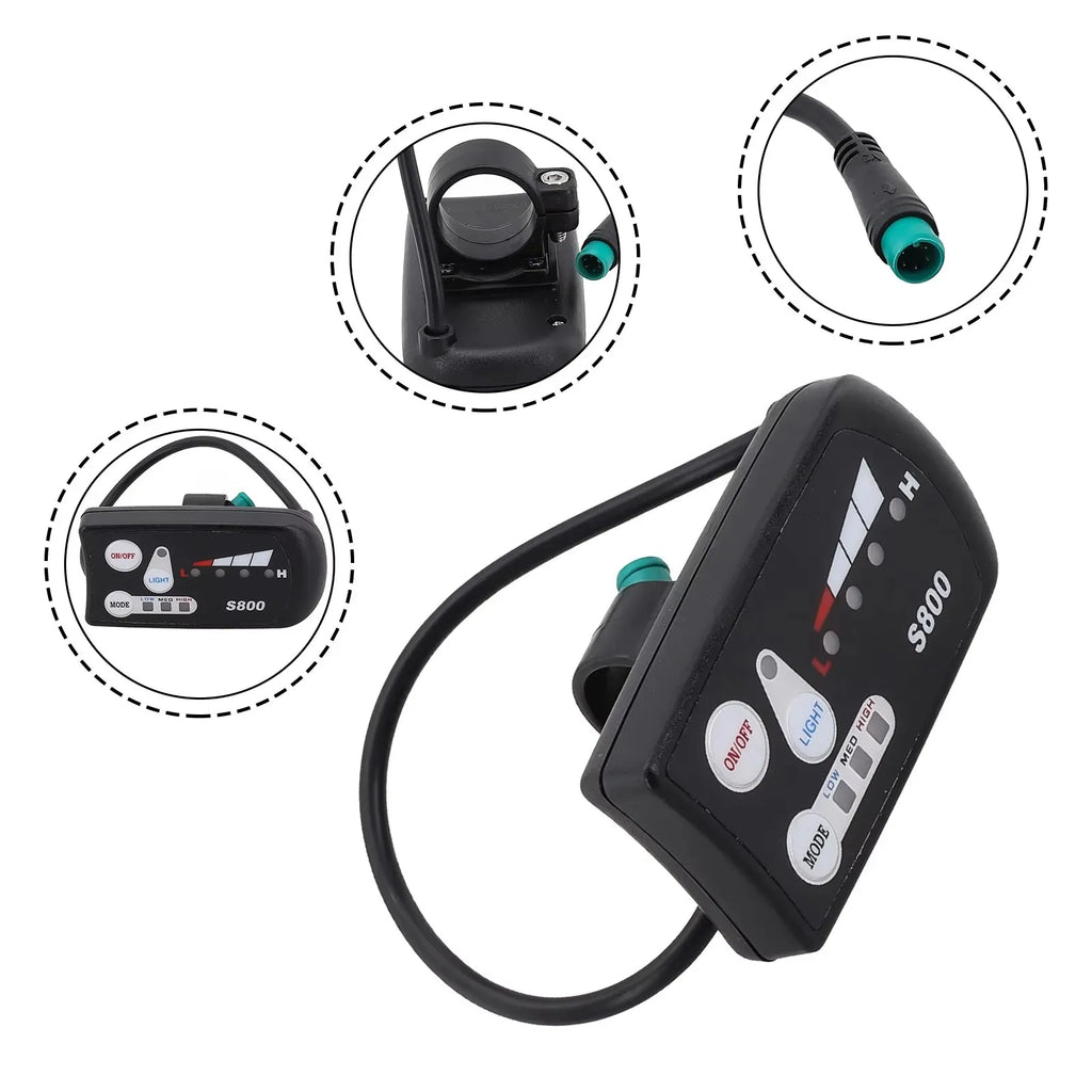 250W-750W Brushless For Electric Bike Controller LCD Panel Scooter EN06 S830 S866 JN Controller 15A 25A WP Plug Square Wave GD06