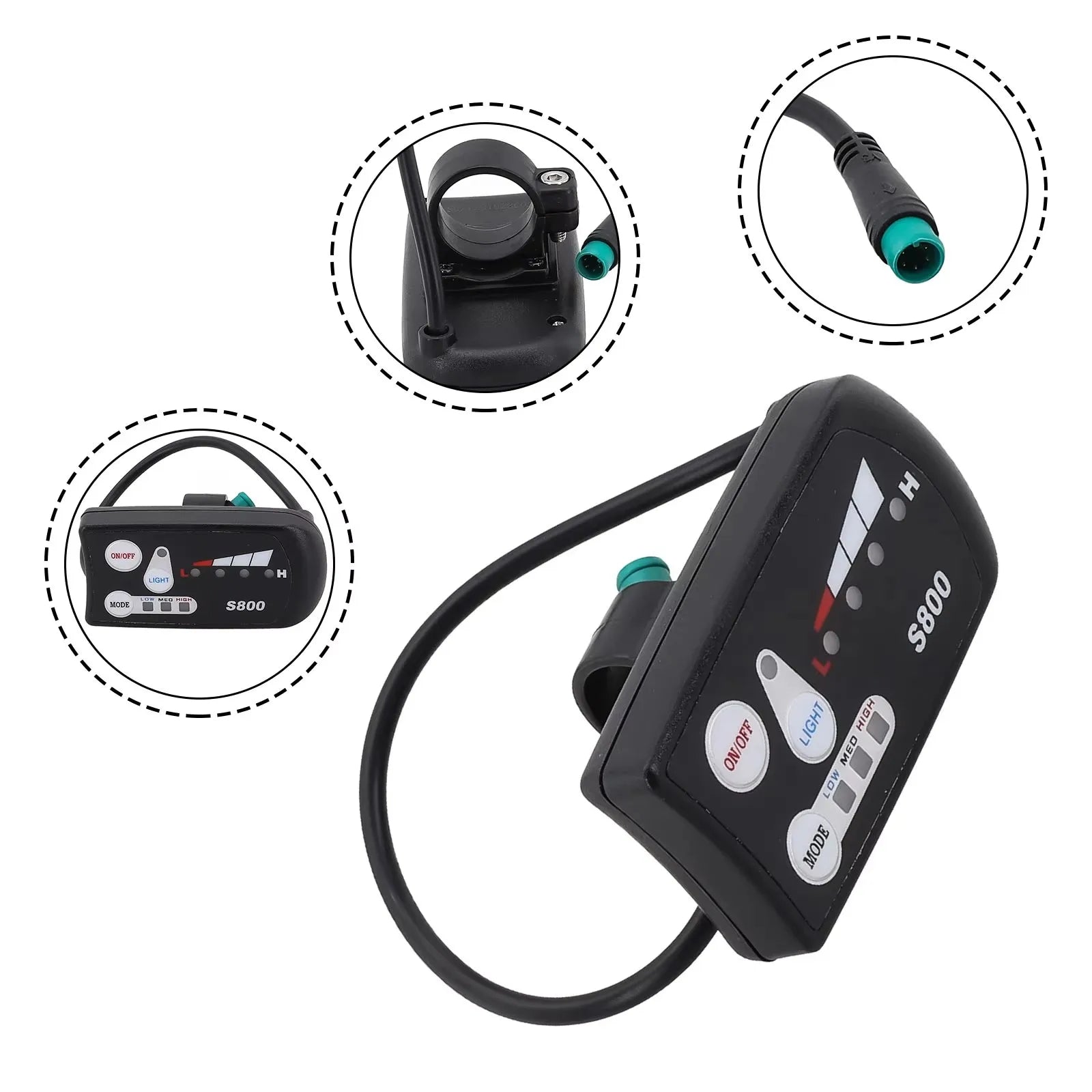 250W-750W Brushless For Electric Bike Controller LCD Panel Scooter EN06 S830 S866 JN Controller 15A 25A WP Plug Square Wave GD06