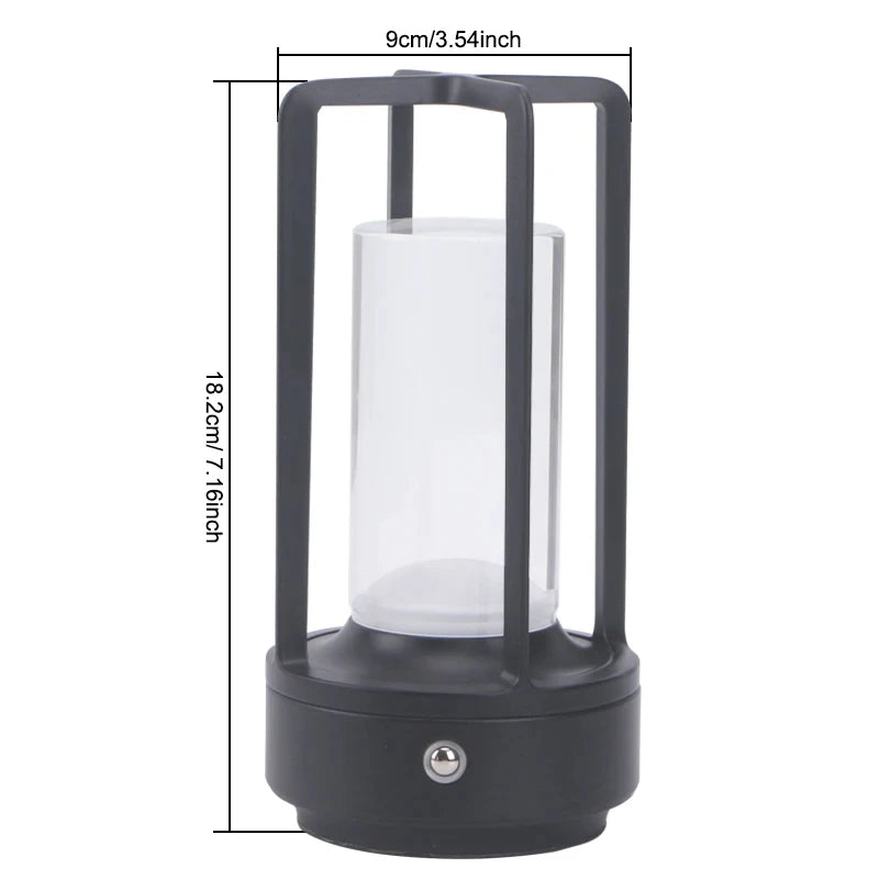 HOMEFISH Night Light Black Gold Silver Table Lamp Touch USB Charging Ambient Light Suitable for Bedrooms Living Rooms