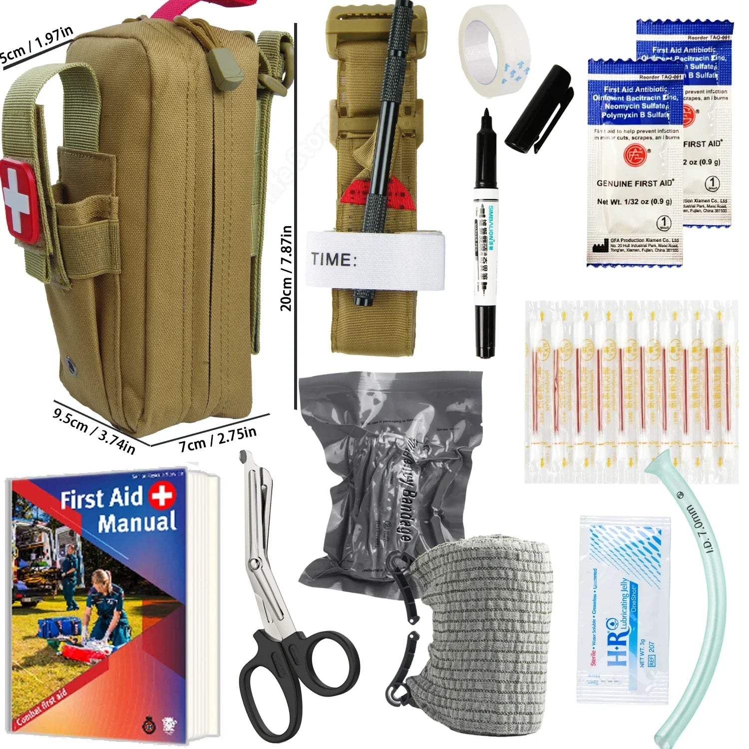 Emergency Survival Kit Gear First Aid Kit Admin Pouch EMT Camping Gear Tactical Trauma Molle EDC IFAK OUTdoor Tools