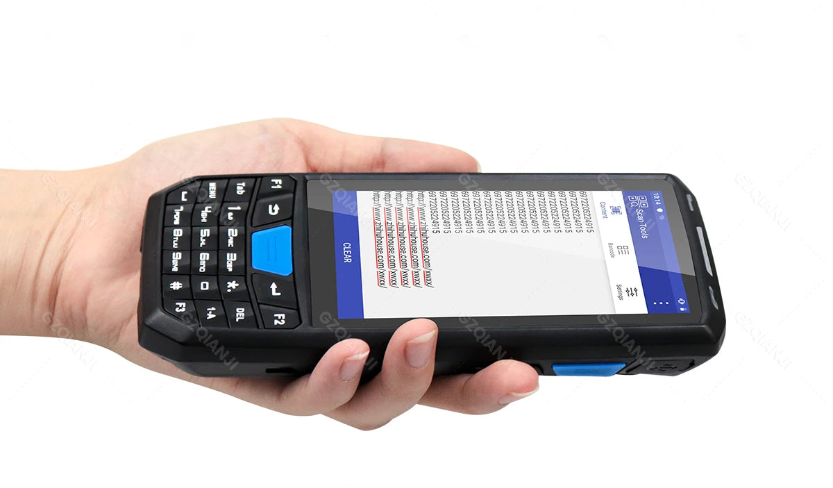 4G 64G Android 13 Terminal Handheld Mobile Rugged PDA with Bluetooth Wifi 1D 2D Barcode Scanner Reader GPS Warehouse Code Read