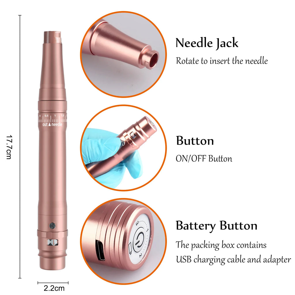 Eyebrow tattoo pen, embroidery, eyebrow tattooing machine, fully throwing eyebrow tattooing clip, wireless charging beauty devic