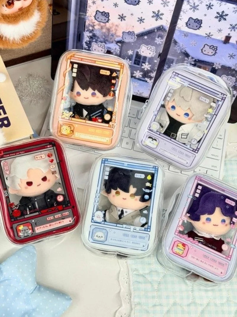 New Fun Creative Prison-themed Itabag Transparent Case For 13cm Doll Portable Clear Keychain Gift Box Collectibles Storage Pouch
