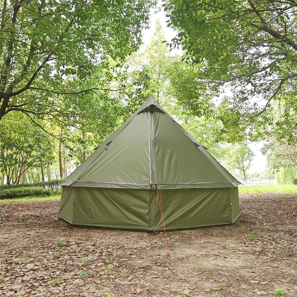 Ultralight Mongolian Yurt Tent Camping Pyramid Tent Outdoor Winter Tent With Chimney Hole  Hiking Backpacking Hot Tent Teepee