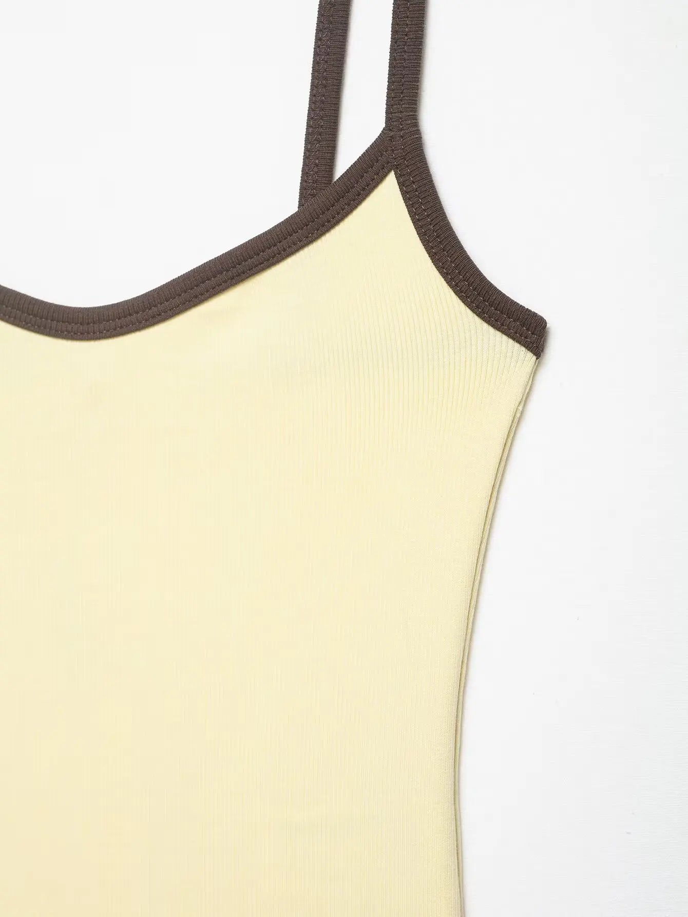 Women's Jumpsuit 2026 Summer New Cute Hot Girl Style Fashion Round Neck Color-Blocked Piping Straps Cotton Blend Fabric