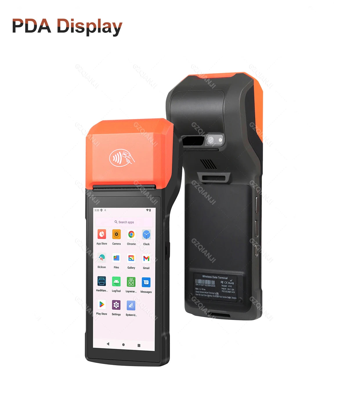 Android 13/14 POS Terminal Machine 5.5' Touch Screen Built-in 58mm Bluetooth Thermal Receipt Printer Wifi Support Loyverse App