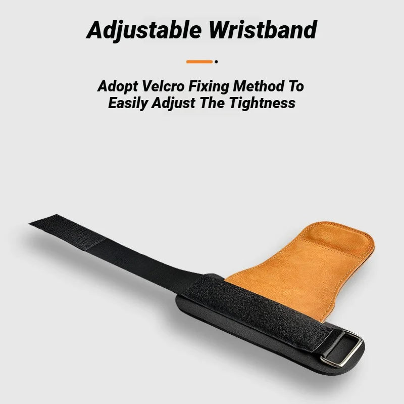 1Pair Gym Pull-Up Grip Strap Wrist Straps Anti-Slip Weight Power Belt Lifting Pads Deadlift Workout Palm Protection Gloves
