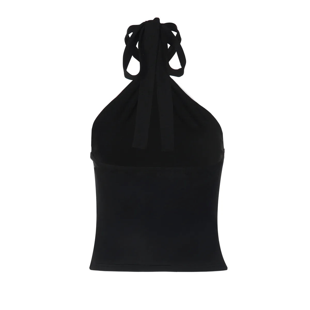 2026 Summer Fashion New Women's Retro Retro Hot Girl Tight Strap Top Hanging Neck Naked Back Sexy Vacation Beach Vest