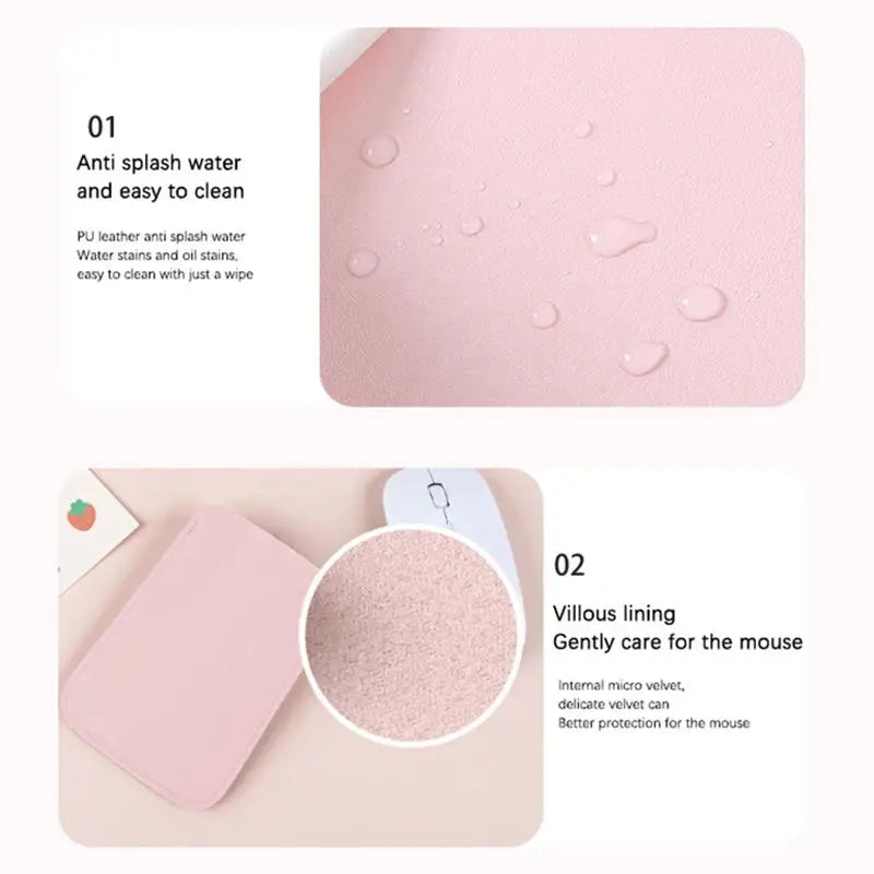 1PC Wireless Mouse Storage Bag Suitable Mouse Protective Leather Sleeve Bag Anti-scratch Case Portable Simple Mouse Storage Bag