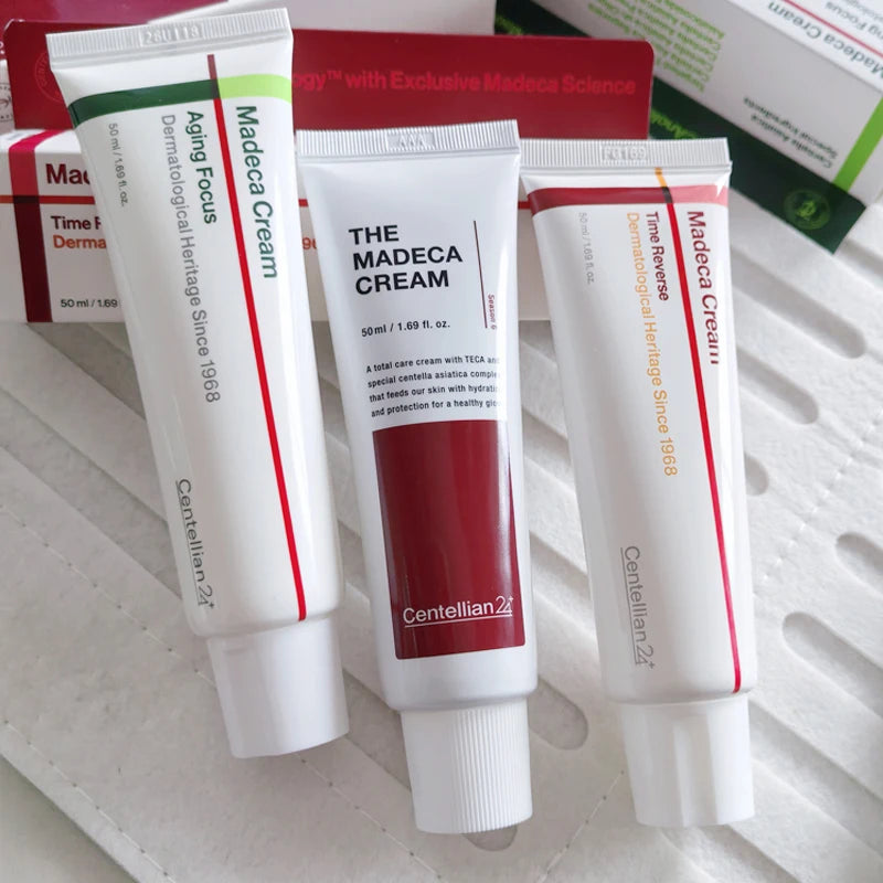 Hot Skincare Product Madeca PDRN Collagen Firming Essence Glowing Eye Patch Time Reverse Tight Lifting Hydration Face Cream 50ml