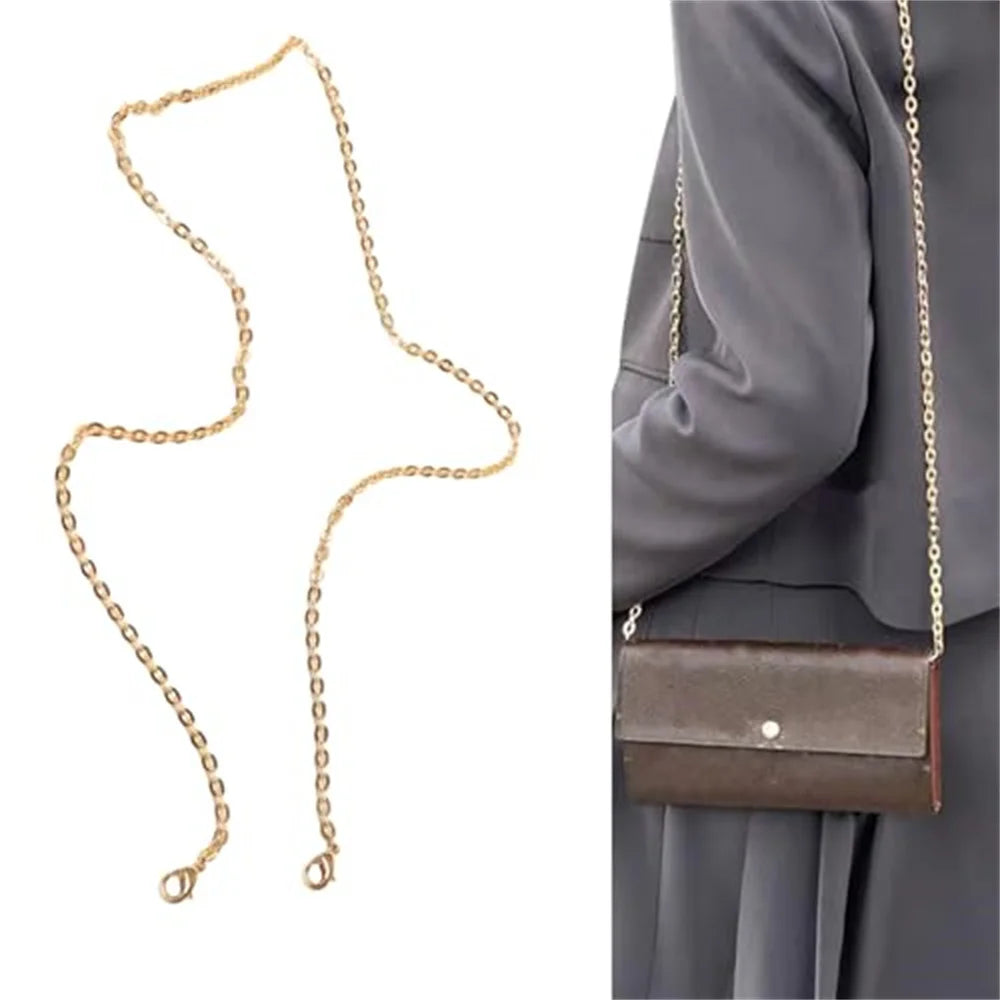 HOLIN 40cm-120cm Gold Bag Chain Strap for Handbag Replacement Gold Purse Chain Accessories Shoulder Straps Crossbody