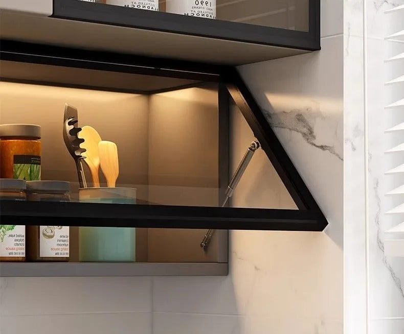 Kitchen Accessories Organizer Wall Mounted Kitchen Racks Modern Floating Cupboards Storage Organizers Suspended Storage Shelf