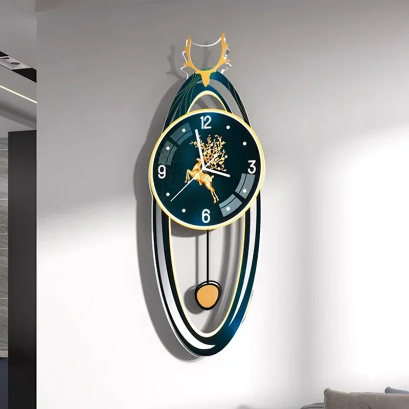 Aesthetic Bathroom Wall Watch Metal Art Bedrooms Korean Luxury Digital Clock Wall Modern Relogio De Parede Room Decorations