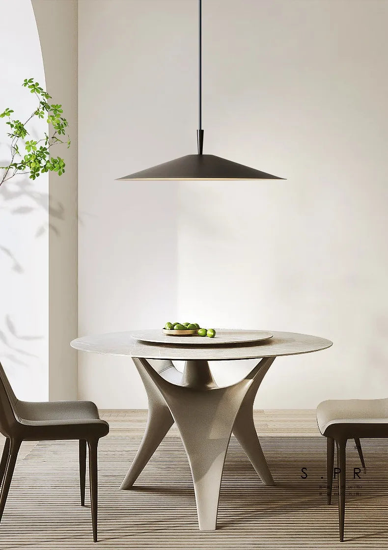Modern Minimalist Black/White Designer Ceiling Chandelier Lights Modern LED Indoor Lighting Living/Dining Room Kitchen Island