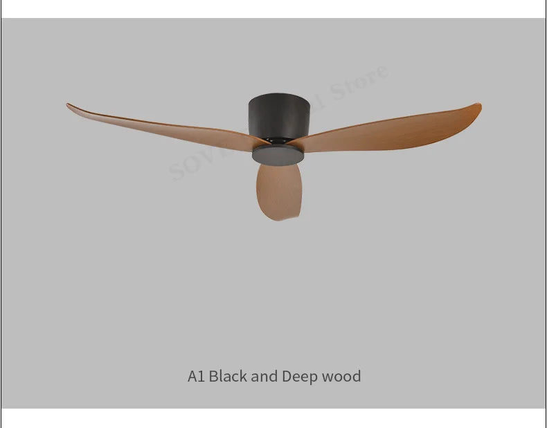SOVE Ceiling Fan White Low Floor Ultra Thin 17cm DC Ceiling Fan With Remote Control Simple Ceiling Fans Without Light 220V