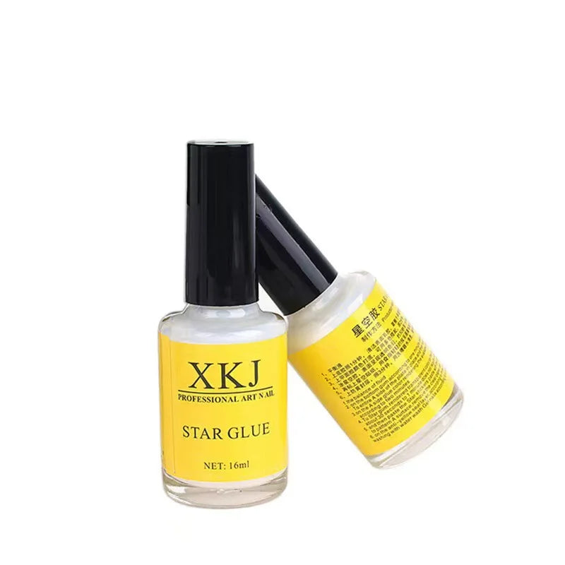 16 ml Star Glue Professional Stickers Tips Nail Glue Foil Transfer Gel Nail Art Adhesive Gel Nail Polish Nail Glue Extra Strong