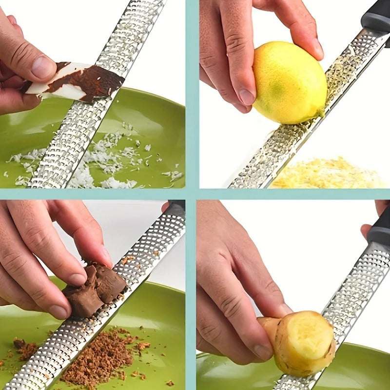 2PCS Multi-functional Cheese Grater Ginger Lemon Zester Chocolate Chopper Fruit Peeler Planer Vegetables Cutter Kitchen Gadgets