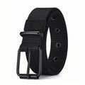 Men's Belt Porous Canvas Pin Buckle Leather Belt Outdoor Sports Belt Women's Trendy Eyelet Belt With Jeans Belt For Men Women