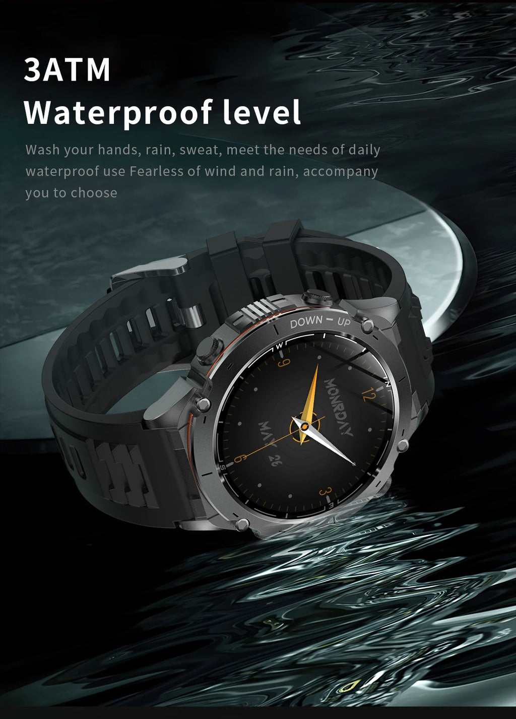 2026 New GPS Smart Watches 10 ATM Waterproof Built-in Dual-band GNSS Compass Military Sport Men SWIM Smartwatch For Android IOS