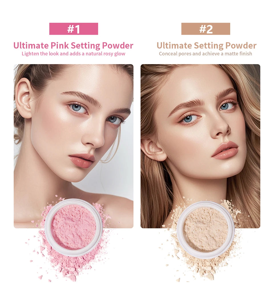 Makeup Fixation Setting Powder Ultimate Blurring Effect Soft Matte Oil Control Pore Modification Perfect Finish All Day Wear