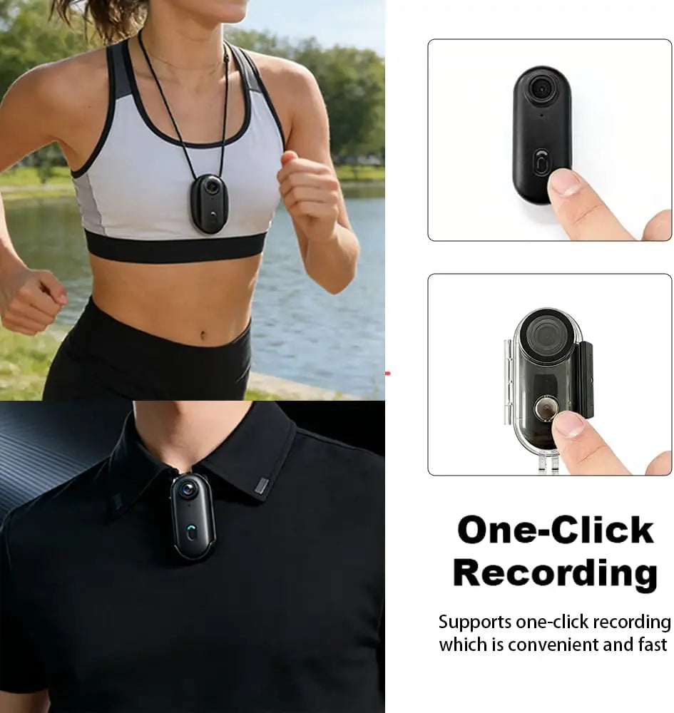 4K UHD Motorcycle Mini Action Camera Body POV Magnetic 30M Waterproof 2.4G WiFi Small Action Video Vlogging Camcord Helmet Bike
