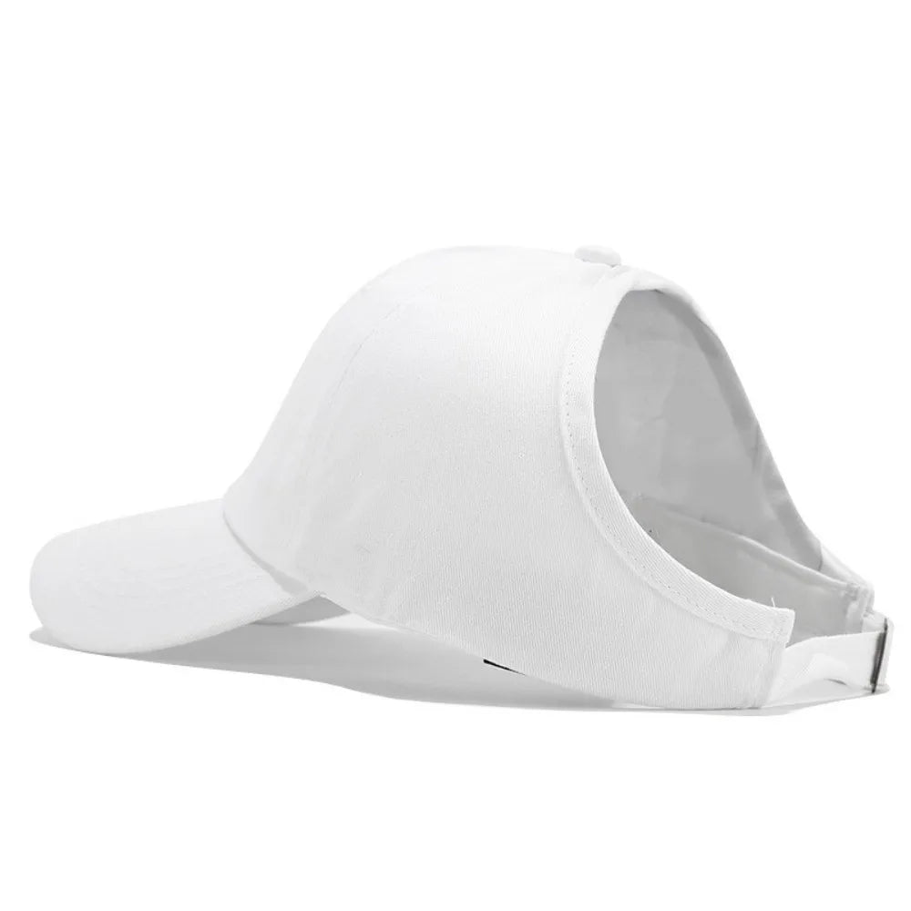 Casual Solid Color Washed Baseball Cap Hip Hop Adjustable Empty Top Hat Sunscreen JK Sun Protection Peaked Hat Sports