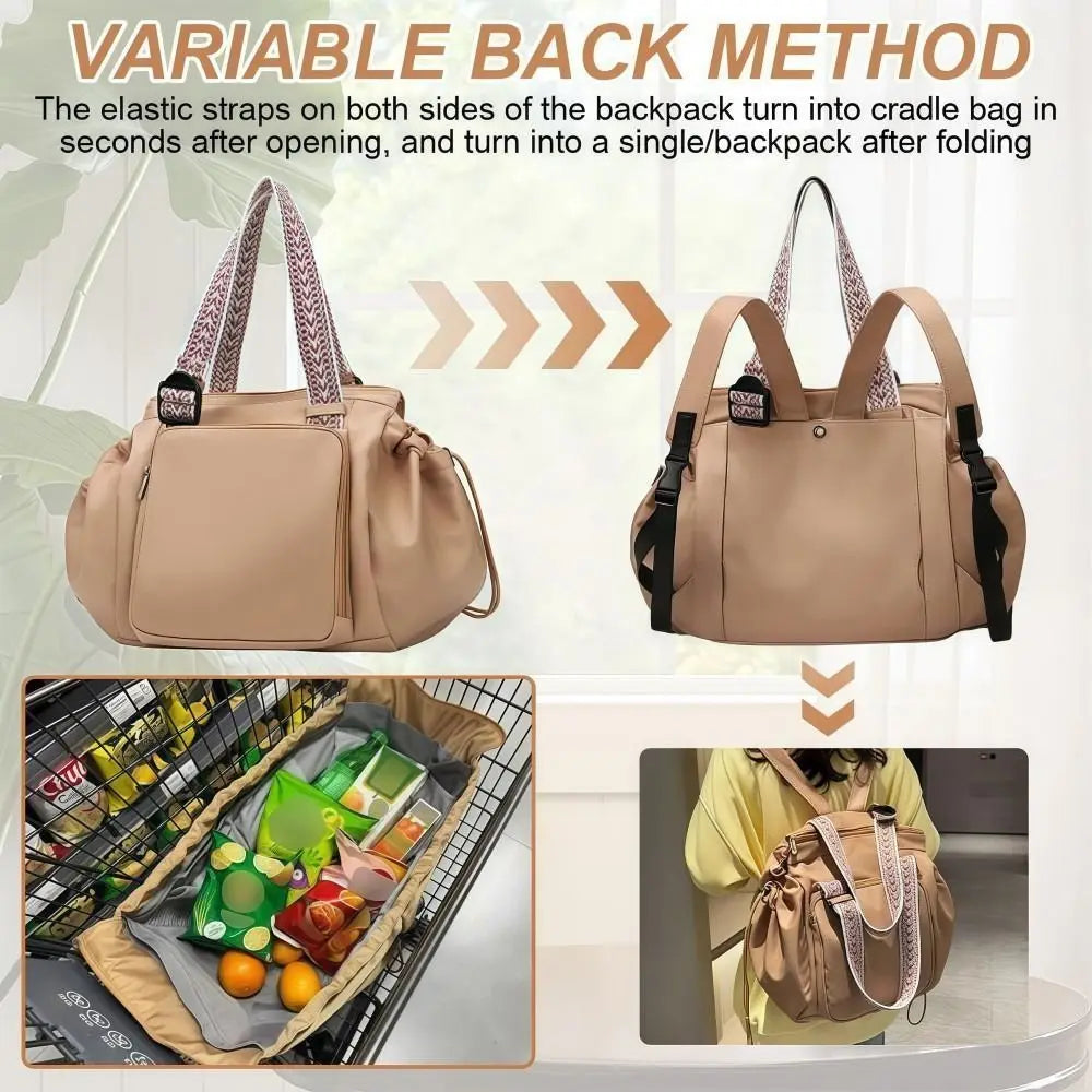 Multifunctional Travel Storage Bag Cradle Design Large Capacity Mommy Bag Waterproof Lightweight Women's Backpack