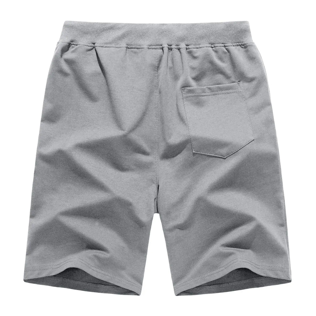 TACVASEN Summer Cotton Running Track Shorts Mens Casual Jogger Shorts Elastic Waist Athletic Workout Zipper Pockets Short Pants