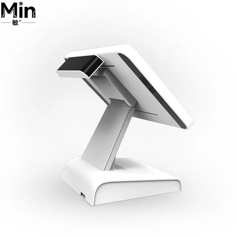 HSPOS 15 Inch All In One Touch Screen POS Cash Register I3 I5 Win 10 System POS Machine with VFD Customer Display
