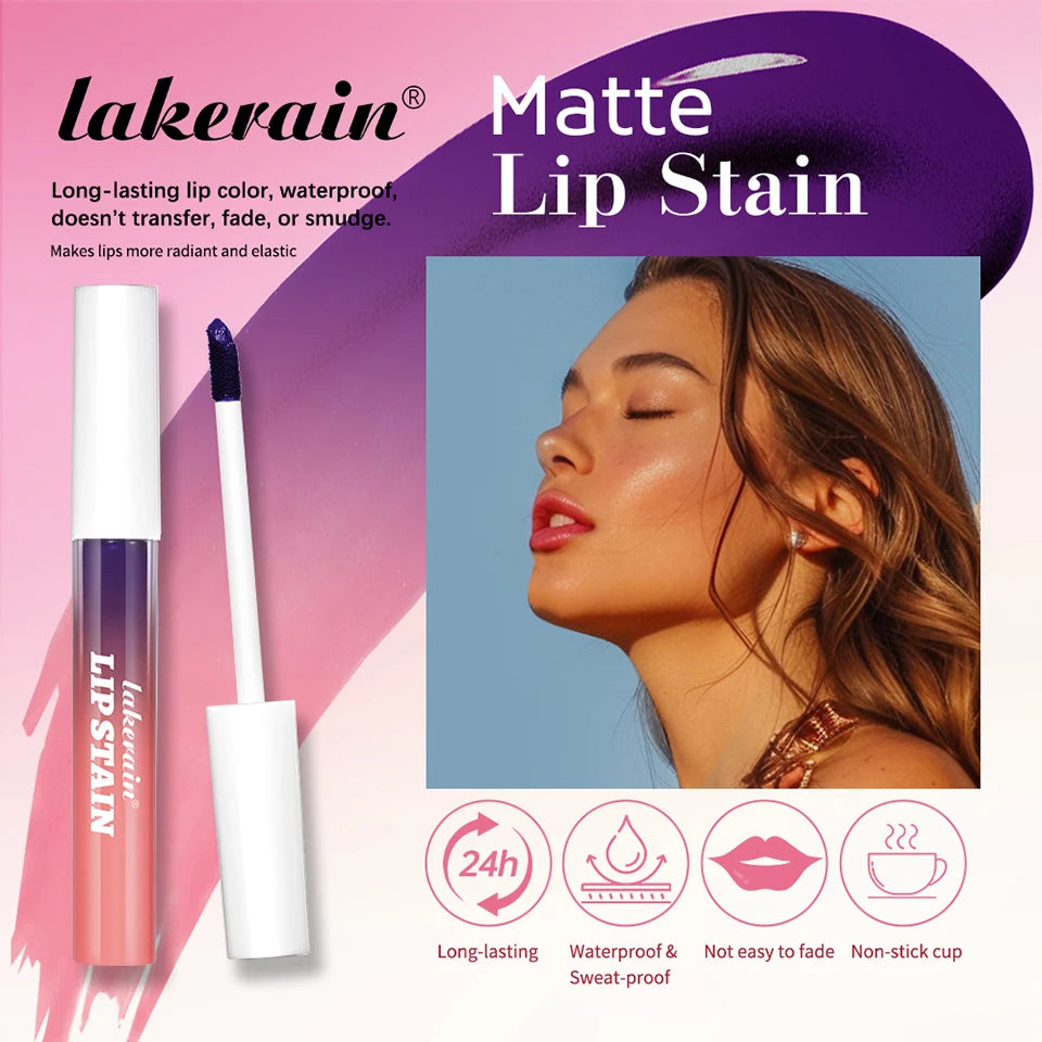 Blading Lip Gloss Peel and Stick Set Long-lasting Waterproof Pink Lip Gloss Transfer Resistant Natural Lip Cosmetics 3 Colors