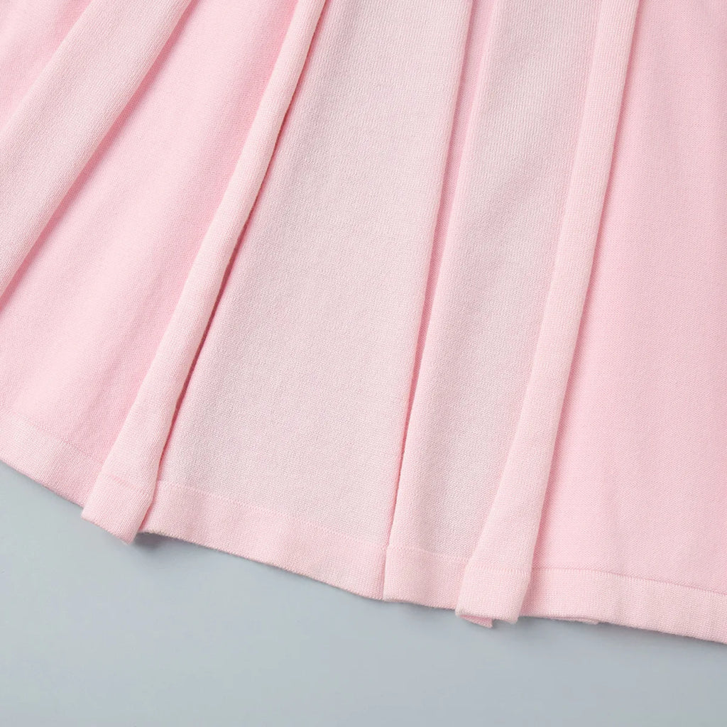 TARUXY Spring Summer Short-Sleeved Knitted Dress Women Solid V-Neck Slit Long Dress Slim Sexy Commuting Leisure Dress Female New