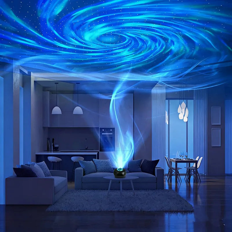 Galaxy Projector, Northern Lights Projection Lamp, Small Night Light with Timer and Remote Control for Bedroom and Living Room