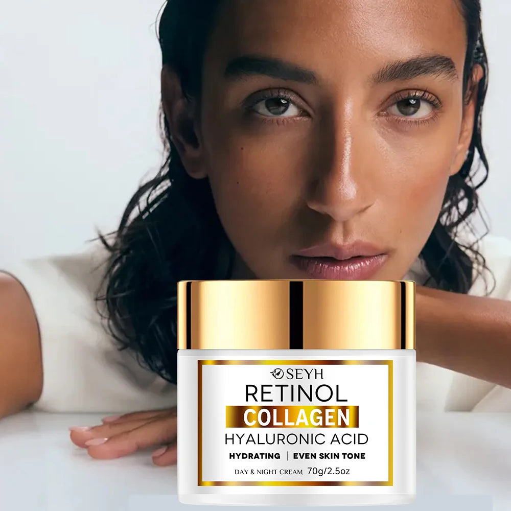 SEYH Collagen Moisturizing Face Cream Lifting & Tightening Skin Brightening Uniform Skin Tone Hyaluronic Acid Niacinamide Vitami