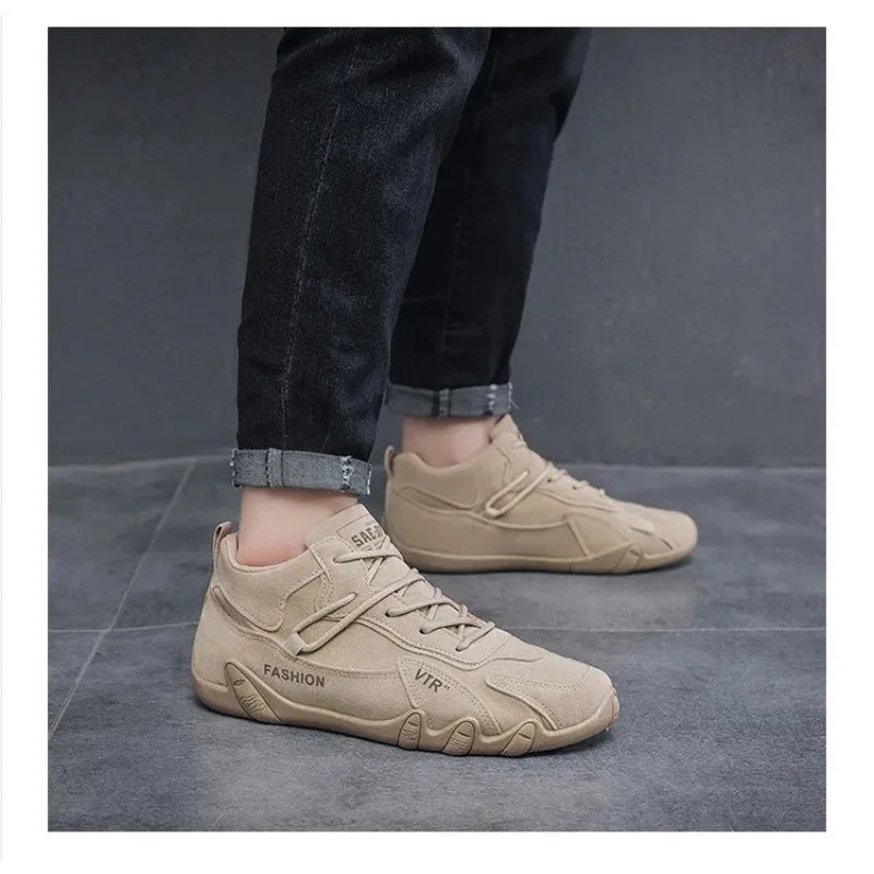 Outdoor walking flats skateboard sneakers men shoes breathable non slip work shoes for male fashion sneakers