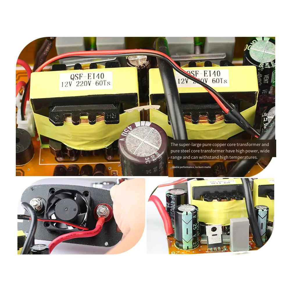 VELIF-Multifunctional Power Inverter 12V DC To 220V AC Inverter Vehicle-Mounted Voltage Inverter