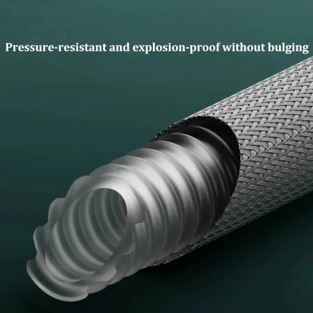 Braided Shower Pipe Universal Water Pipe Cold and Hot Water Shower Head Explosion-proof Connection Pipe
