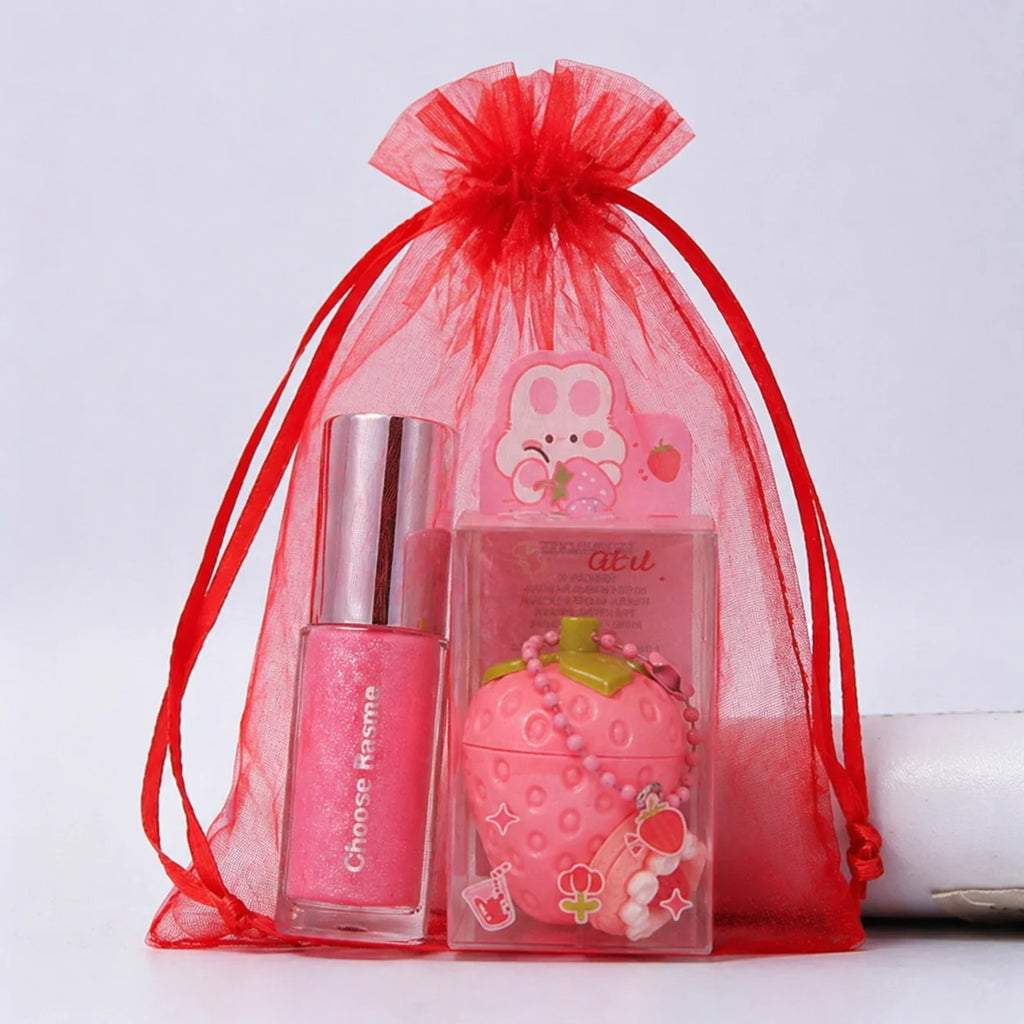 4-Color Random Sending Strawberry Lip Gloss Lipstick Moisturizing Winter Antifreeze Anti Crack Moisturizing Lasting lip balm