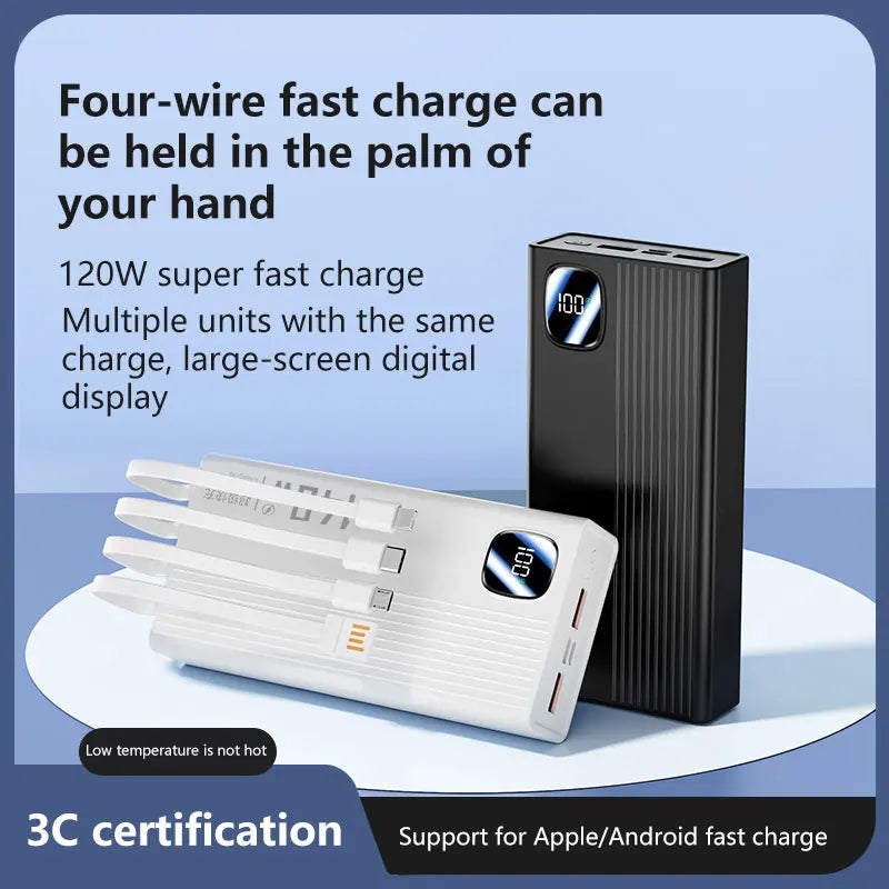 Oneplus 200000mAh Large Capacity Power Bank 140W Ultra-thin Fast Charging Built-in Power Bank Portable Fast Charging Power Bank