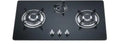 Tempered Glass 3-Burner Built-in Gas Stove With Safety Shut-off And Dual Gas Compatibility
