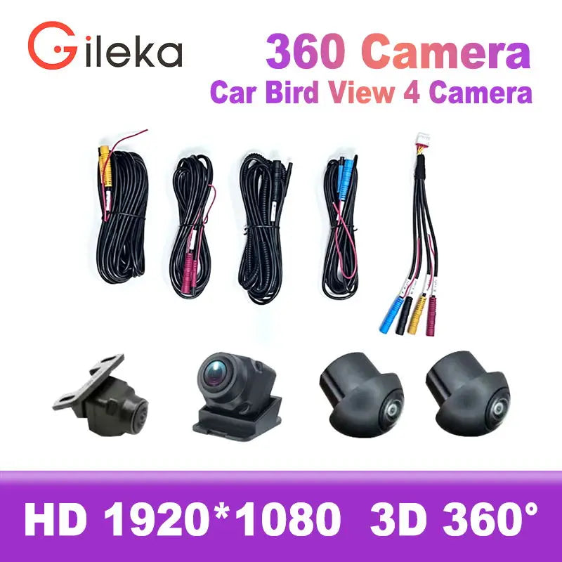HD Camera 360° panoramic camera 1920P HD rear/front/left/right view lens 360 panoramic accessories